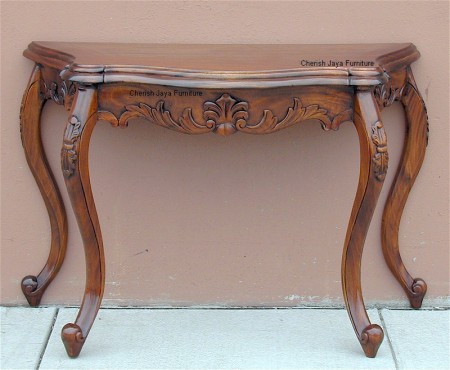 Code: WLL 151-M Name: Classic Wall Table Size: W=116 x D=47 x H=76 cm Wood: Solid Mahogany wood.﻿